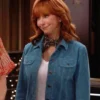 Happys Place S2 Reba McEntire Suede Trucker Jacket
