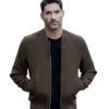 Hart Hoxton CIA S01 Brown Bomber Jacket