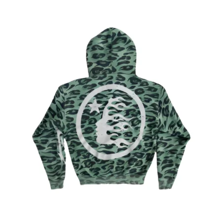 Hellstar Green Camo Zipper Hoodie
