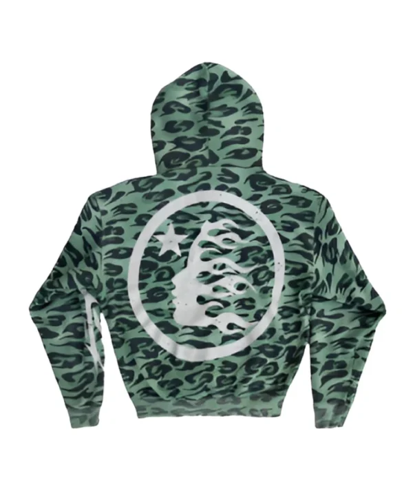 Hellstar Green Camo Zipper Hoodie