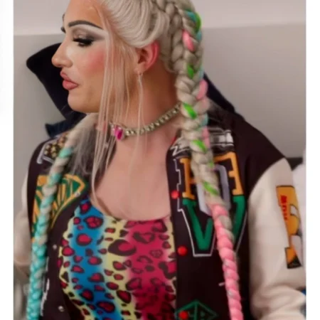 House of Villains S03 Plane Jane Patch Varsity Jacket