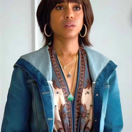 Imperfect Women 2026 Kerry Washington Hooded Denim Jacket