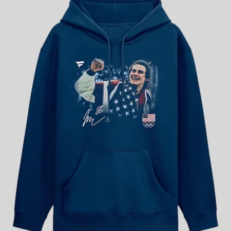 Jack Hughes USA Hockey Fanatics Medal Moment Hoodie
