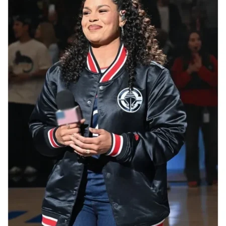 Jordin Sparks Los Angeles Clippers Game Varsity Jacket