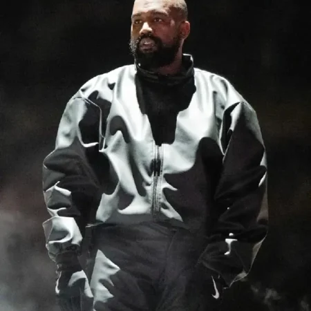 Kanye West Mexico City Black Leather Jacket