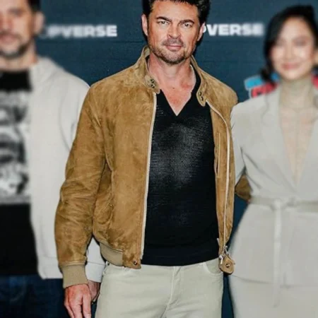 Karl Urban Mortal Kombat 2 brown Jacket
