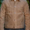 Kayce Dutton Waxed Jacket In Brown