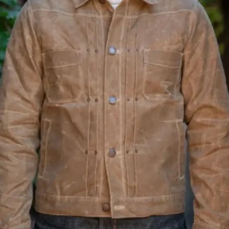 Kayce Dutton Waxed Jacket In Brown