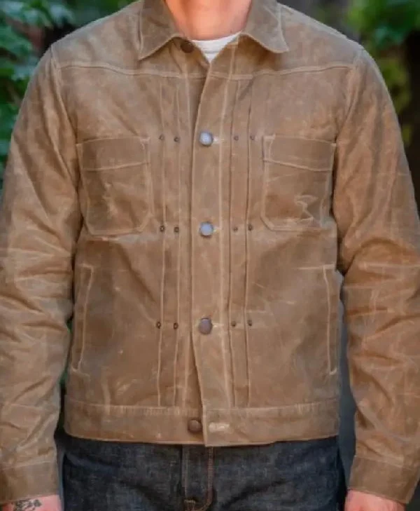 Kayce Dutton Waxed Jacket In Brown