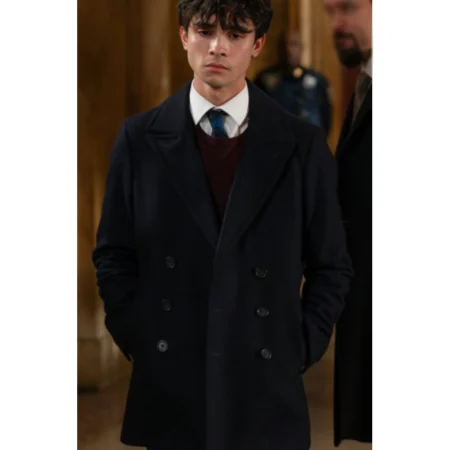 Law & Order SVU Black Wool Coat
