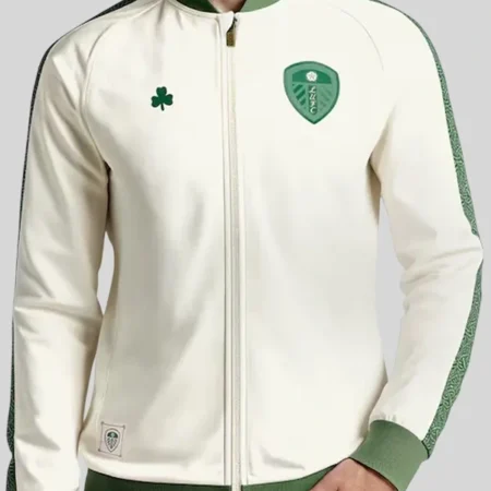 Leeds United St Patricks Day Tricot Track Jacket