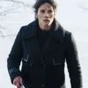 Maggie Bell FBI S08 Black Wool Peacoat