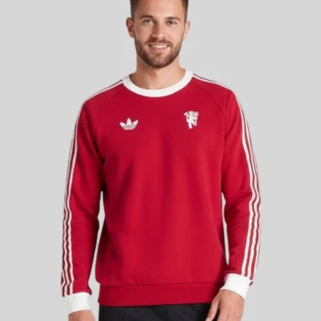 Manchester United x adidas Originals Crew Red Sweatshirt