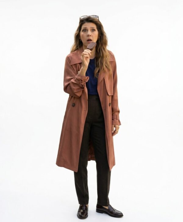 Marisa Tomei You're Dating A Narcissist Classic Copper Coat