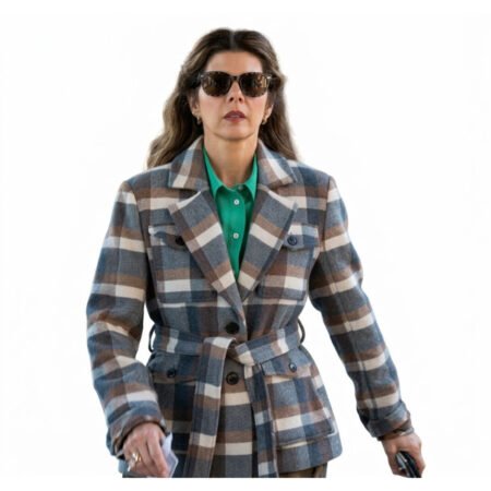 Marisa Tomei Youre Dating A Narcissist Plaid Wool Coat