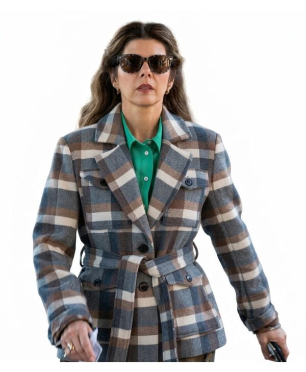 Marisa Tomei Youre Dating A Narcissist Plaid Wool Coat