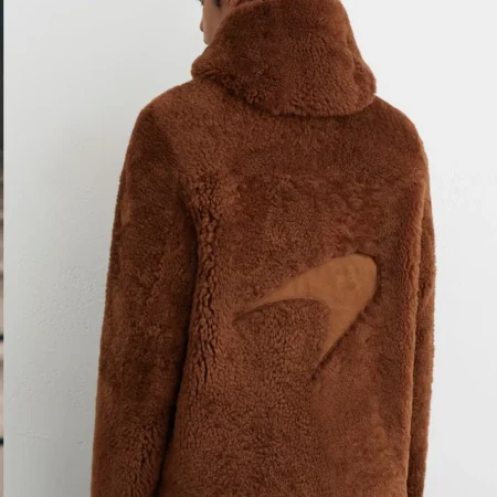 McLaren Racing Shearling Hooded Jacket For Sale