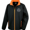 Mercedes-Benz Club Softshell Black and Orange Jacket