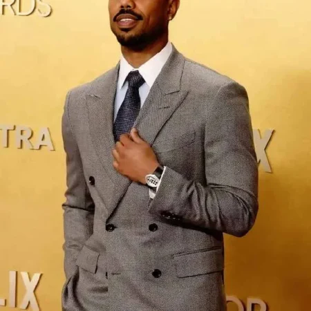 Michael B. Jordan Double-Breasted Jacket