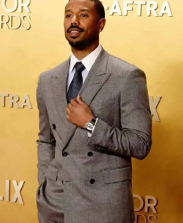 Michael B. Jordan Double-Breasted Jacket