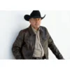 Michael Edwards The Sheriff 2026 Brown Leather Jacket