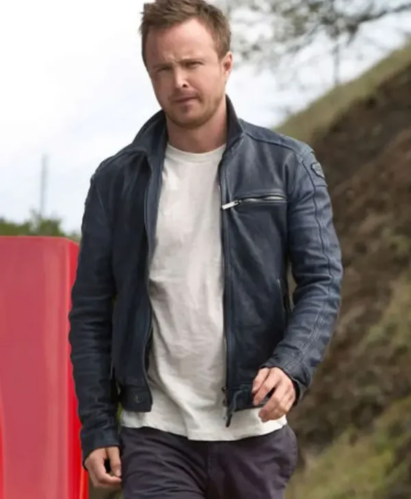 Need For Speed Tobey Marshall Blue Leather Jacket
