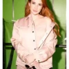 New York City Emma Roberts Pink Jacket