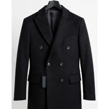 Nic Dantes Law & Order SVU S27 Black Wool Coat