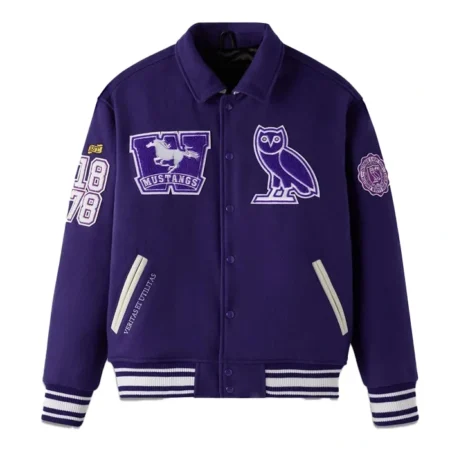 OVO x Western University Mustangs Campus Varsity Jacket