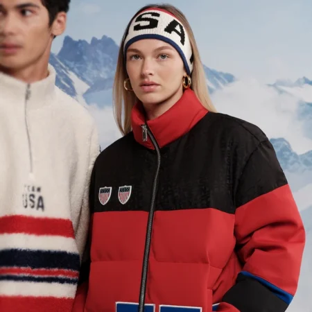 Off Season Team USA Red Puffer Jacket