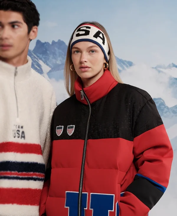 Off Season Team USA Red Puffer Jacket
