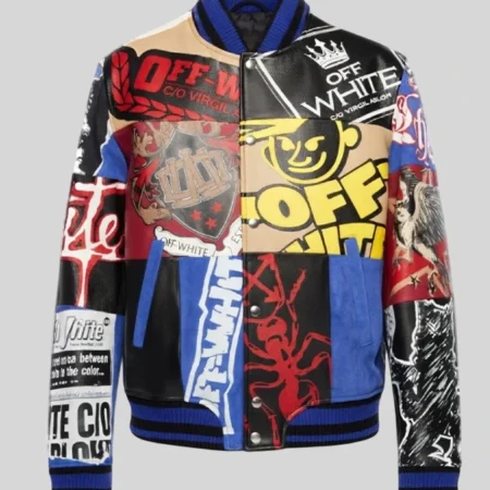 Off White Multipatch Varsity Jacket