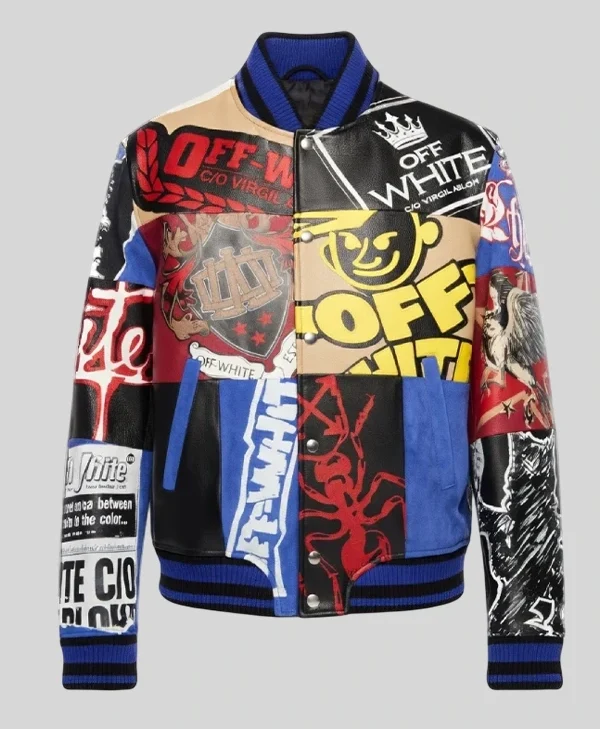 Off White Multipatch Varsity Jacket