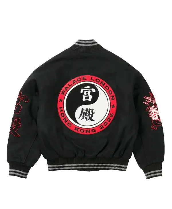 Palace Hong Kong Yin Yang Varsity Jacket For Sale
