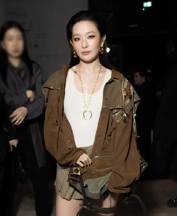 Paris Fashion Week Seulgi Brown Suede Jacket For Sale