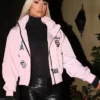 Paris Hilton Pink Bomber Jacket