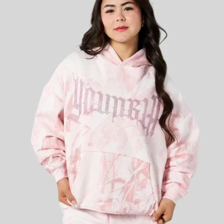 Pink Camouflage Pullover