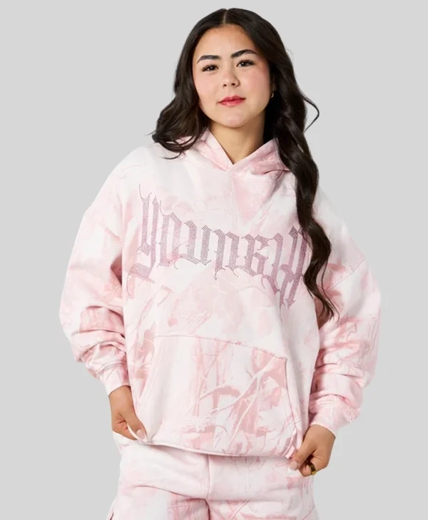 Pink Camouflage Pullover