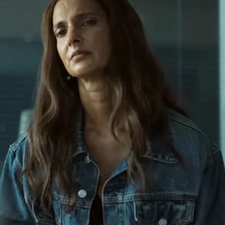 Poorna Jagannathan Lanterns Denim Jacket