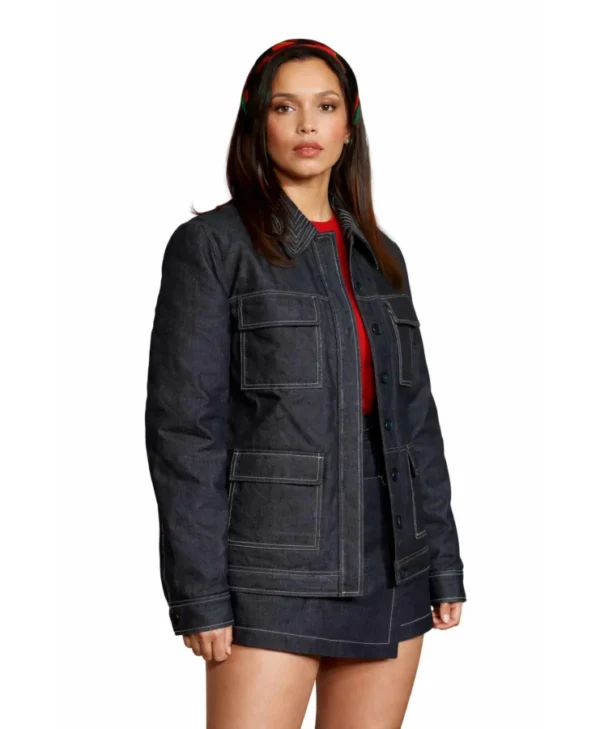 Psycho Killer Georgina Campbell Blue Jacket for sale