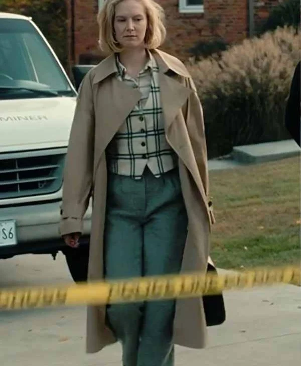 Rosy McEwen Beige Trench Coat