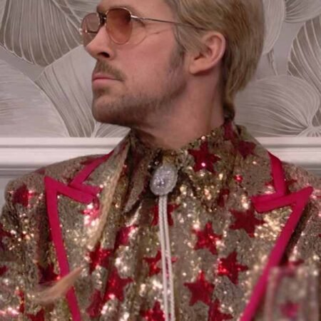 Ryan Gosling Gold Sequin Blazer