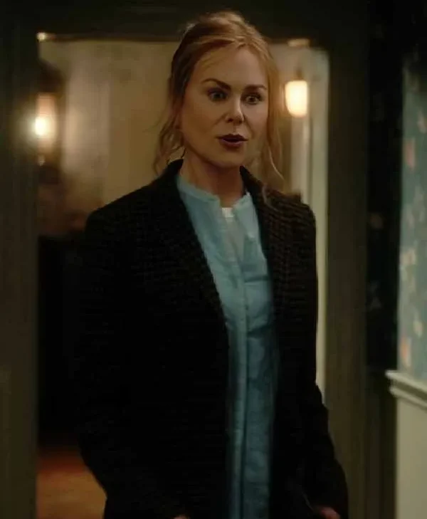 Scarpetta 2026 Nicole Kidman Brown Check Blazer