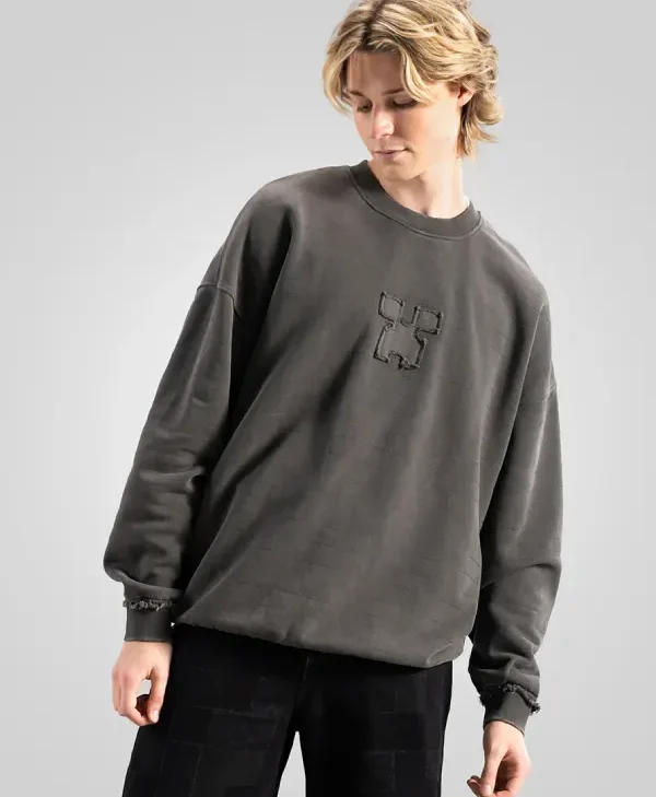 Shop Very Cool x Minecraft Stone Crewneck Sweatshirt