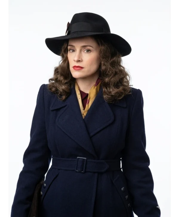 Sophie Rundle Peaky Blinders Blue Wool Coat