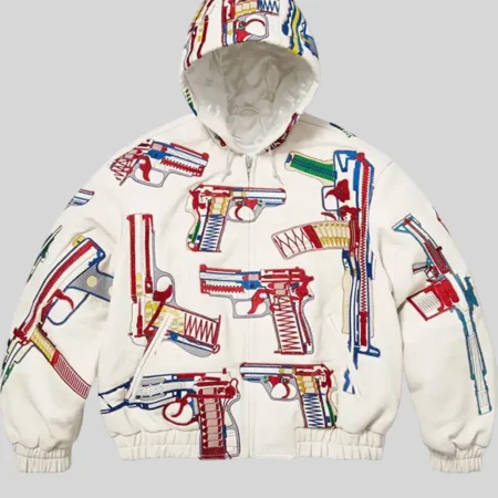 Supreme SS26 Guns Leather Jacket