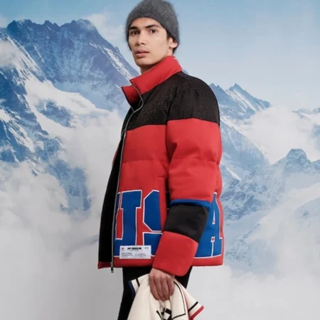 Team USA Red Puffer Jacket