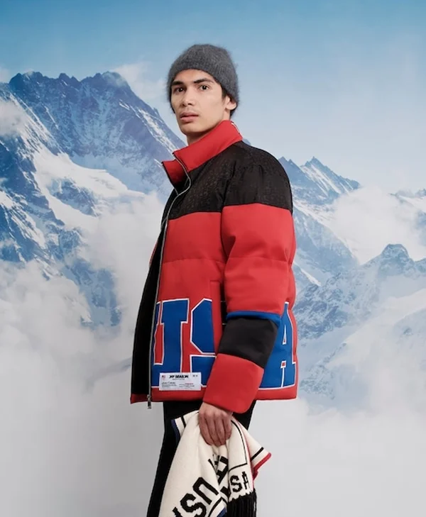 Team USA Red Puffer Jacket