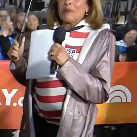 The Today Show 2026 Hoda Kotb Purple Rain Jacket