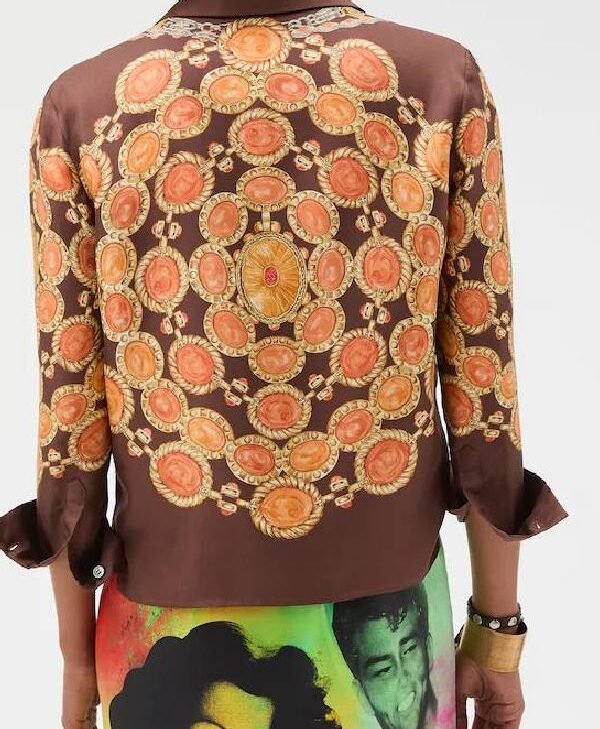 The View 2026 Sunny Hostin Jewel Printed Blouse for sale